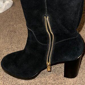 Original Michael Kors Corduroy Tall Boots-Black Size 8.5